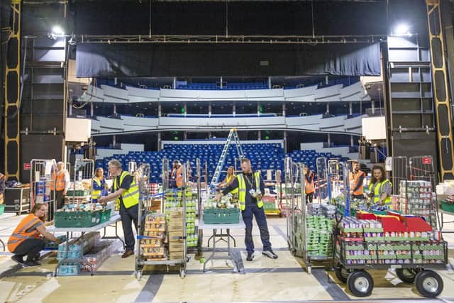 Thousands of food packages with supplies for Highlanders still shielding from the coronavirus pandemic were packed up on the stage at Eden Court for months last year.