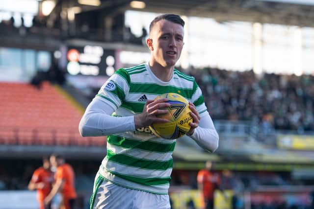 Celtic's David Turnbull is nearing a return from injury but the Dundee United game is 'too soon'. (Photo by Craig Foy / SNS Group)