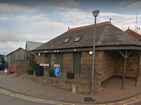 The toilets at the old pier in Stonehaven.