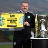 Celtic manager Ange Postecoglou was speaking at a Premier Sports Cup event. Premier Sports is available on Sky, Virgin TV and the Premier Player from £12.99 per month, and on Amazon Prime as an add-on subscription. (Photo by Craig Williamson / SNS Group)