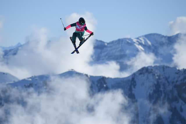 Kirsty Muir in action at the Women's Freeski Slopestyle Final during day 9 of the Lausanne 2020 Winter Youth Olympics at Leysin Park & Pipe on January 18, 2020 (Photo by Matthias Hangst/Getty Images)