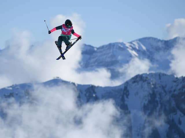Kirsty Muir in action at the Women's Freeski Slopestyle Final during day 9 of the Lausanne 2020 Winter Youth Olympics at Leysin Park & Pipe on January 18, 2020 (Photo by Matthias Hangst/Getty Images)