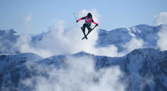 Kirsty Muir in action at the Women's Freeski Slopestyle Final during day 9 of the Lausanne 2020 Winter Youth Olympics at Leysin Park & Pipe on January 18, 2020 (Photo by Matthias Hangst/Getty Images)