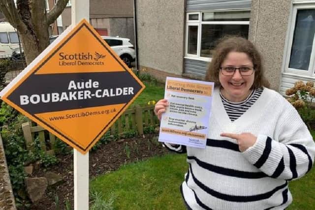 Dunfermline Lib Dem candidate, Aude Boubaker-Calder, has missed the count because she is in hospital giving birth.