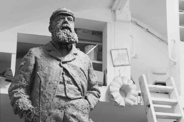 The statue of Old Tom Morris prior to bronze casting (Pic: Fife Council planning papers)