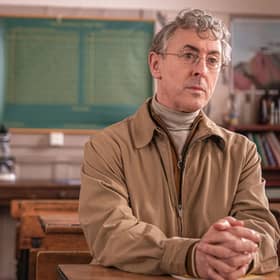 Alan Cumming appears as schoolboy imposter Brian MacKinnon in the new drama-documentary My Old School by Jono McLeod. Picture: Tommy Ga-Ken Wan.
