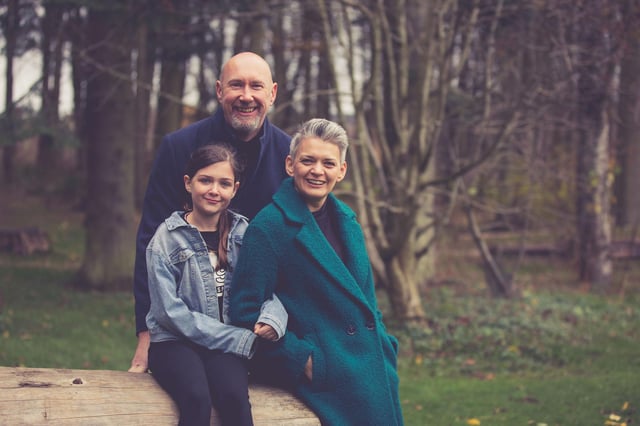 Ms Stewart and her daughter both have the condition. Picture: Rhea Moir.