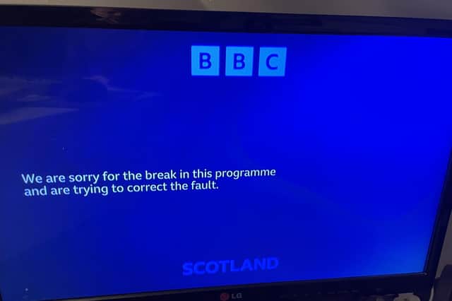 The BBC feed went off air