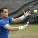 Andy Murray will be in action with brother Jamie in the men's doubles at Wimbledon on Thursday. (Photo by Adam Pretty/Getty Images)