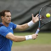 Andy Murray will be in action with brother Jamie in the men's doubles at Wimbledon on Thursday. (Photo by Adam Pretty/Getty Images)