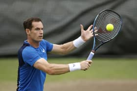 Andy Murray will be in action with brother Jamie in the men's doubles at Wimbledon on Thursday. (Photo by Adam Pretty/Getty Images)