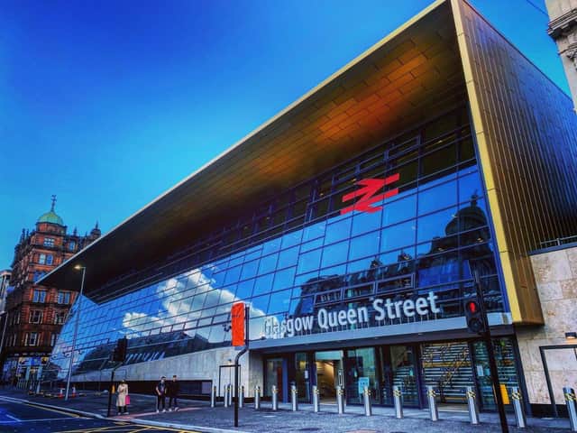 The new glass frontage on George Square. Picture: Network Rail