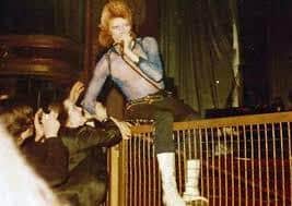 David Bowie at The Empire Theatre on the 6th January 1973. Picture: Julie Tomlinson