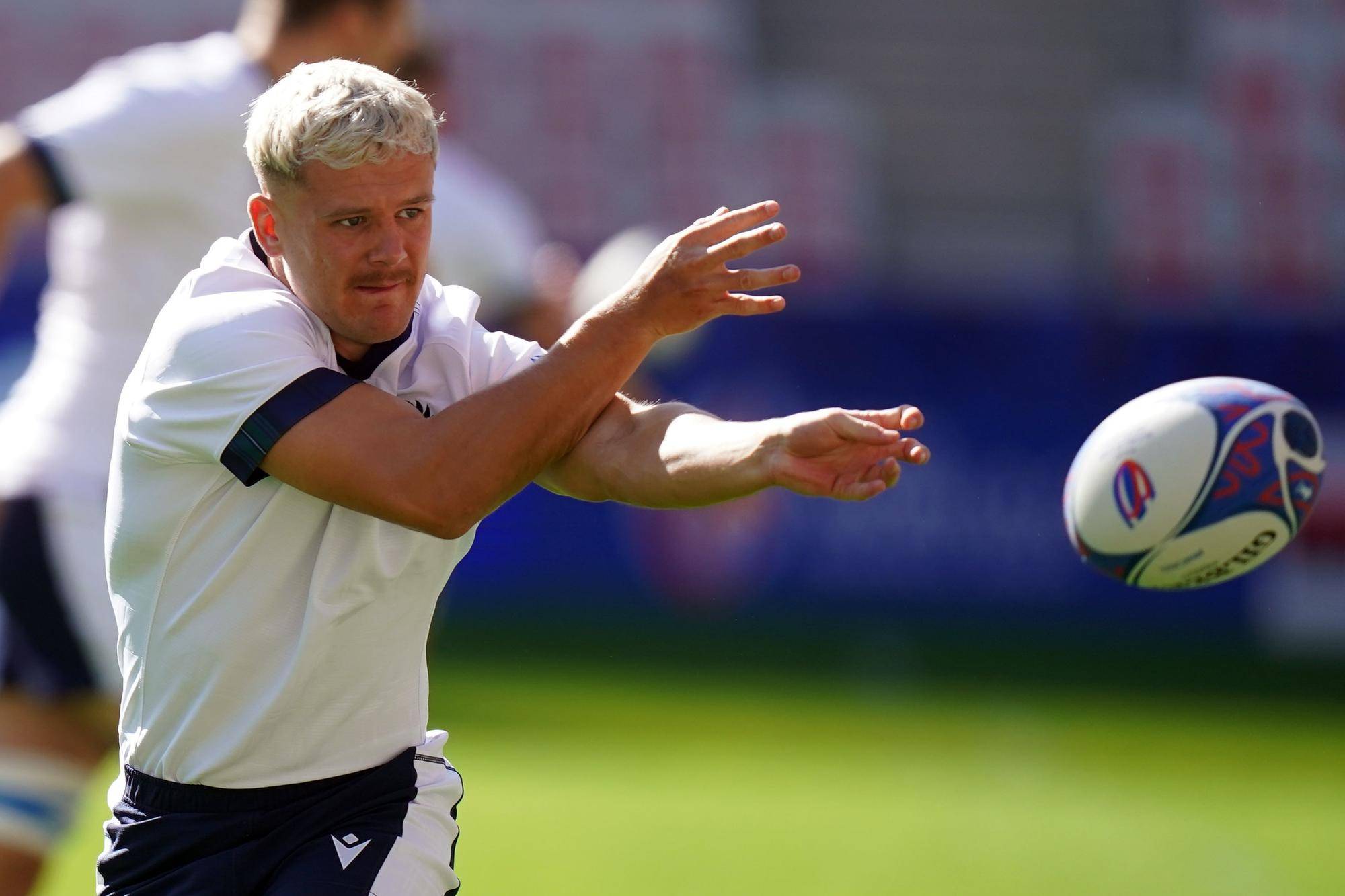 Darcy Graham will hope to make an impact off the bench against Tonga at the Stade de Nice on Sunday in the Rugby World Cup Pool B match.  (Picture: Adam Davy/PA Wire)