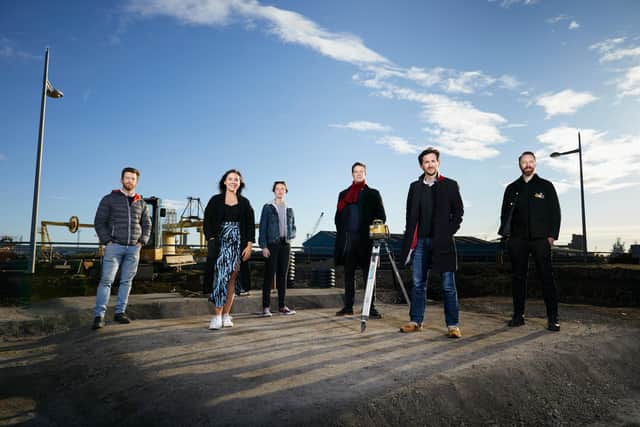 Muckle Brig staff at the Port of Leith Distillery site that is set to open this summer. Picture: contributed.