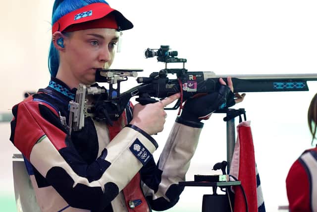 Great Britain's Seonaid McIntosh in the 50m Rifle Women's Qualification at Asaka Shooting Range (Picture: Mike Egerton/PA Wire.)