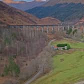 The Glenfinnan Viaduct will light up blue tonight as a show of appreciation to the NHS. Pic: Network Rail