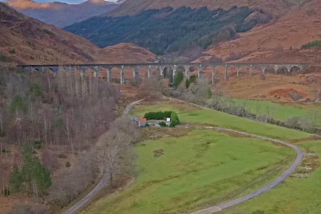 The Glenfinnan Viaduct will light up blue tonight as a show of appreciation to the NHS. Pic: Network Rail