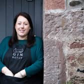 Kim Cameron, from the Gin Bothy, whose original gin will be in the goody bag