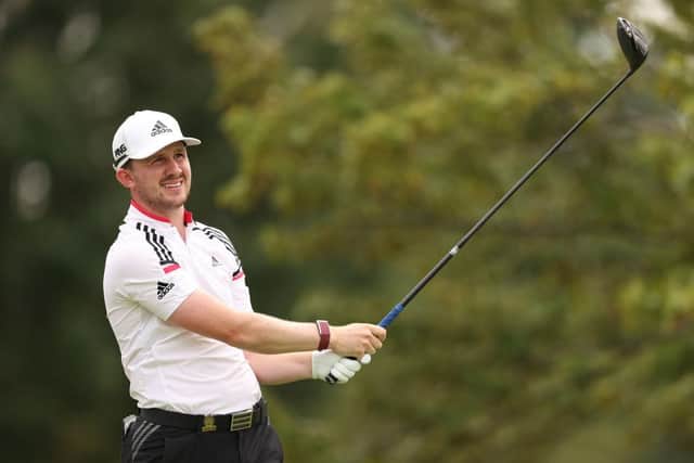 Connor Syme played in the 2020 US Open at Winged Foot after securing a spot through the inaugural European Qualifying Series. Picture: Gregory Shamus/Getty Images.
