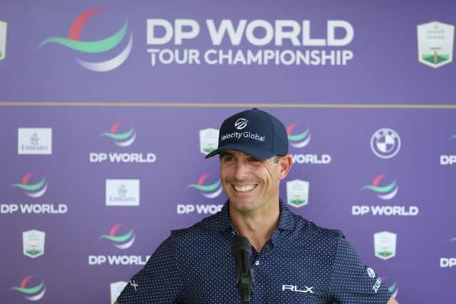 Billy Horschel speaks at a virtual press conference ahead of the DP World Tour Championship at Jumeirah Golf Estates in Dubai. Picture: Warren Little/Getty Images.