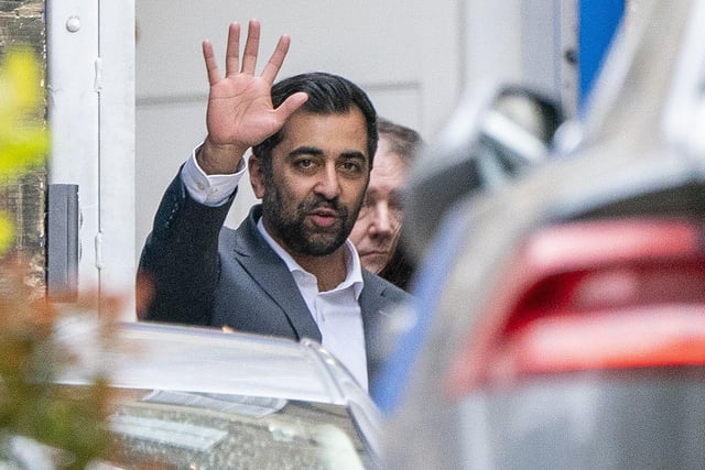 Humza Yousaf leaving Bute House after he announced that he will resign as SNP leader and Scotland's First Minister, avoiding having to face a no confidence vote in his leadership. Picture: Jane Barlow/PA Wire