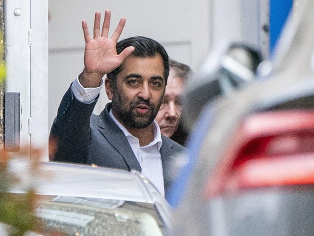 Humza Yousaf leaving Bute House after he announced that he will resign as SNP leader and Scotland's First Minister, avoiding having to face a no confidence vote in his leadership. Picture: Jane Barlow/PA Wire
