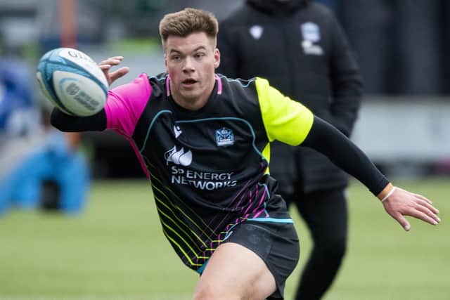 Huw Jones is in line to play for Glasgow Warriors after recovering from a back injury. (Photo by Ross MacDonald / SNS Group)