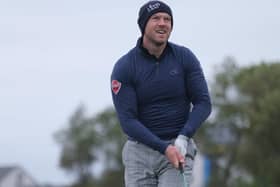 Irishman Brendan McCarroll finished birdie-birdie to set the pace in the Tartan Pro Tour's Carnoustie Tour Championship. Picture: Tartan Pro Tour