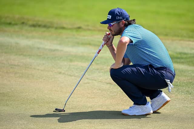 Ewen Ferguson of Scotland looks on the 7th hole during day three of the Commercial Bank Qatar Masters at Doha Golf Club.
