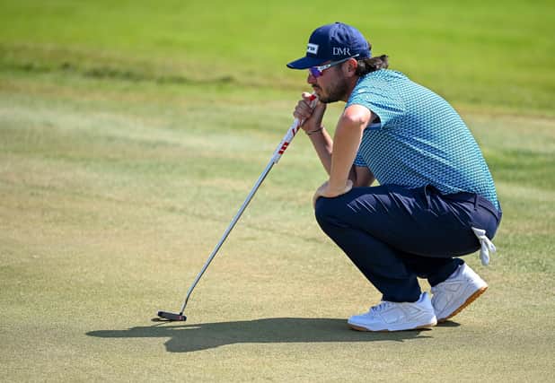Ewen Ferguson of Scotland looks on the 7th hole during day three of the Commercial Bank Qatar Masters at Doha Golf Club.