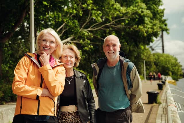 Anneka Rice meets bus users as part of city tour