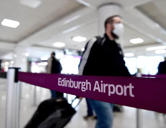 Edinburgh Airport is handling just 5 per cent of its normal passenger numbers. Picture: Lisa Ferguson