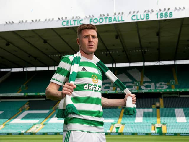 James McCarthy says, following his father's death only a matter of months ago,  he determined to do him, and his family, proud in joining Celtic, so close to all of them. (Photo by Craig Williamson / SNS Group)