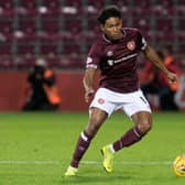 Demetri Mitchell in action for Hearts in 2019. Picture: SNS