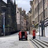 The Royal Mile under lockdown PIC: Andy O'Brien / TSPL