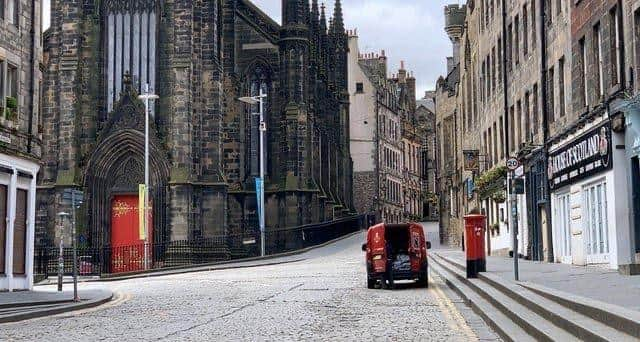 The Royal Mile under lockdown PIC: Andy O'Brien / TSPL