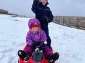 Families and youngsters flocked to the sledging slope at the Nevis Range resort over the holidays. Picture: Chris O'Brien