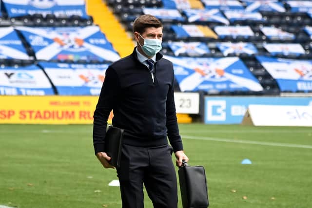 Steven Gerrard has spoken of the disappointment after two of his players breached Covid-19 protocols. Picture: SNS