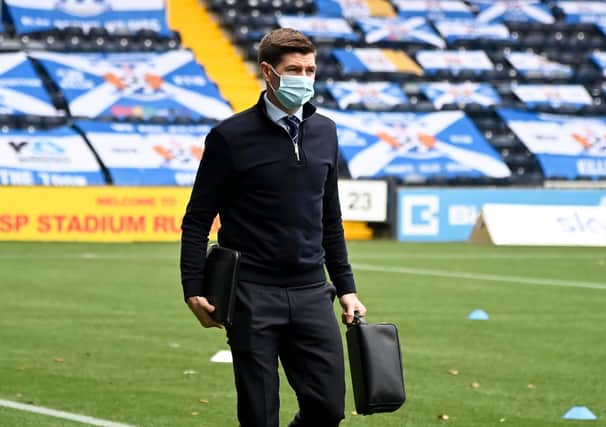 Steven Gerrard has spoken of the disappointment after two of his players breached Covid-19 protocols. Picture: SNS