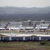 The Scottish Greens said a frequent flyer tax could fund rail improvements to encourage passengers to switch to trains. Picture: PA