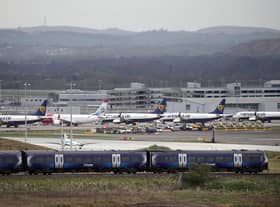 The Scottish Greens said a frequent flyer tax could fund rail improvements to encourage passengers to switch to trains. Picture: PA