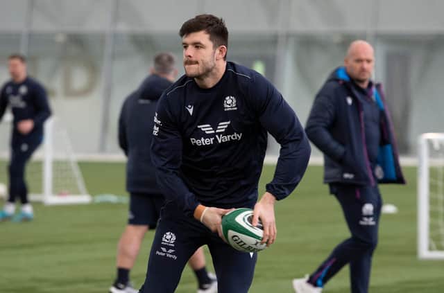 Blair Kinghorn will replace Finn Russell at stand-off for Scotland in Saturday's final Six Nations match against Ireland. (Photo by Paul Devlin / SNS Group)