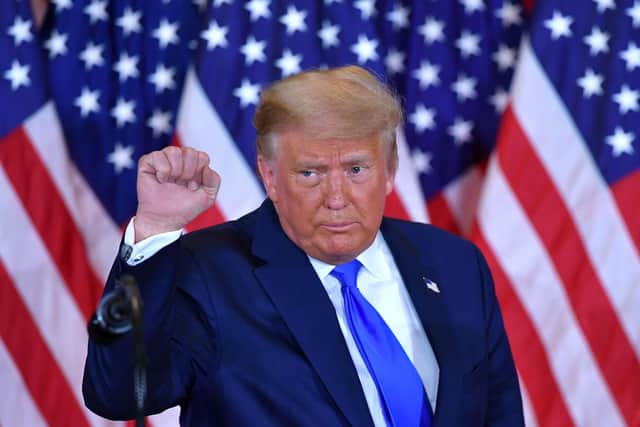 Donald Trump has refused to accept the US election result, making unsubstantiated claims about widespread electoral fraud (Picture: Mandel Ngan/AFP via Getty Images)