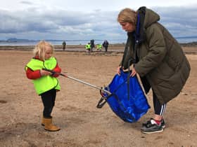 The extent of plastic pollution is obvious to those who take part in beach clean-ups (Picture: Iain Stewart)