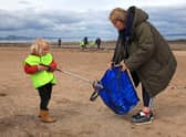 The extent of plastic pollution is obvious to those who take part in beach clean-ups (Picture: Iain Stewart)
