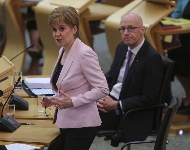 Nicola Sturgeon has returned to the Scottish independence debate when she should be concentrating on Covid, says Alex Cole-Hamilton  (Picture: pool photo/Fraser Bremner/Scottish Daily Mail