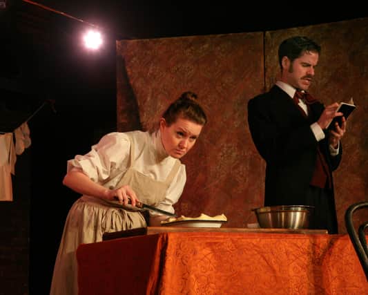 Cat Grozier and David Rankine in The Tale of Typhoid Mary PIC: Leslie Black