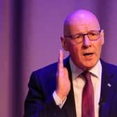 First Minister John Swinney addressing the Scotland 2050 conference in Edinburgh.