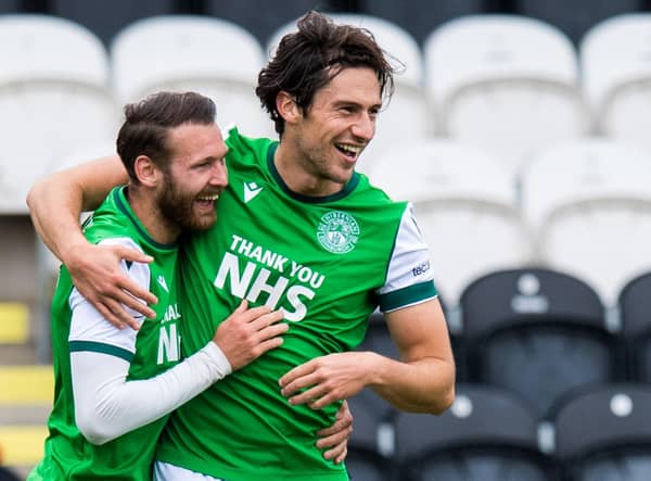 Hibs midfielder Joe Newell has welcomed the return of former colleague Martin Boyle. Photo by Ross Parker / SNS Group